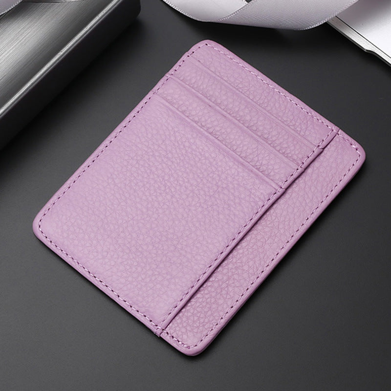 Leather Card Holder First Layer Cowhide Card Holder
