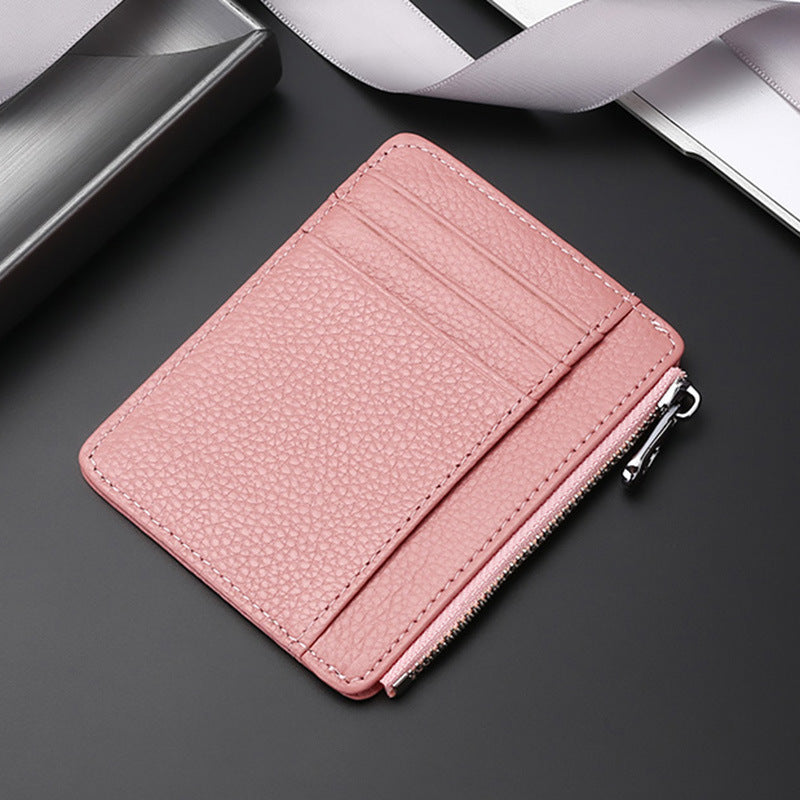 Leather Card Holder First Layer Cowhide Card Holder