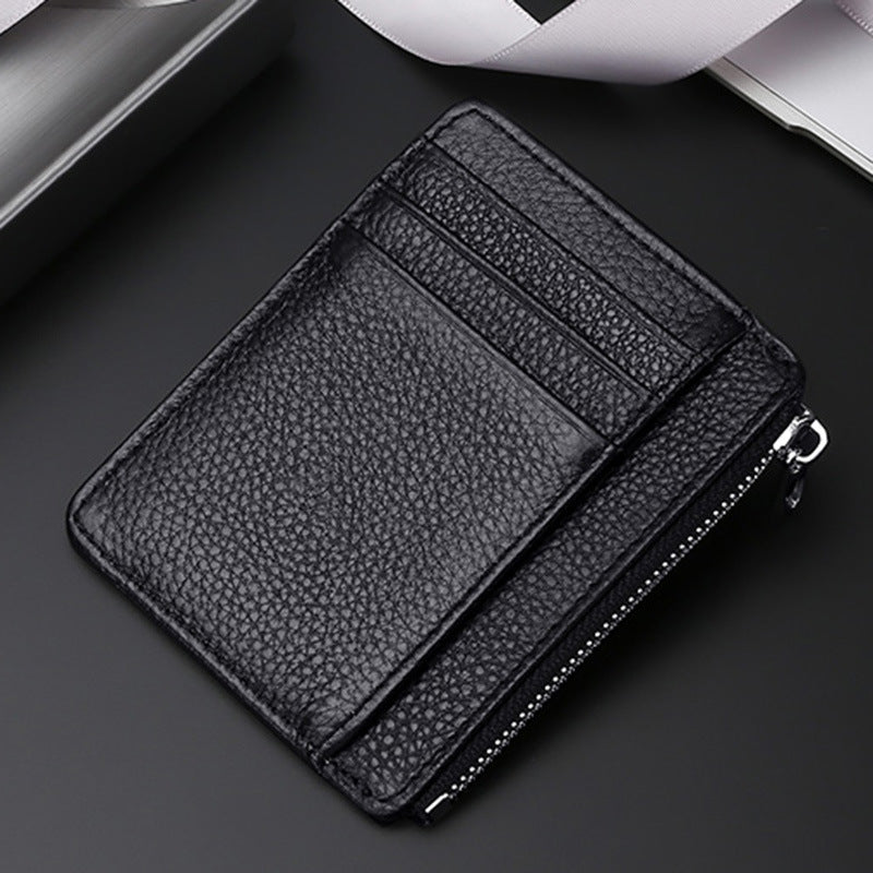 Leather Card Holder First Layer Cowhide Card Holder