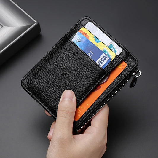 Leather Card Holder First Layer Cowhide Card Holder